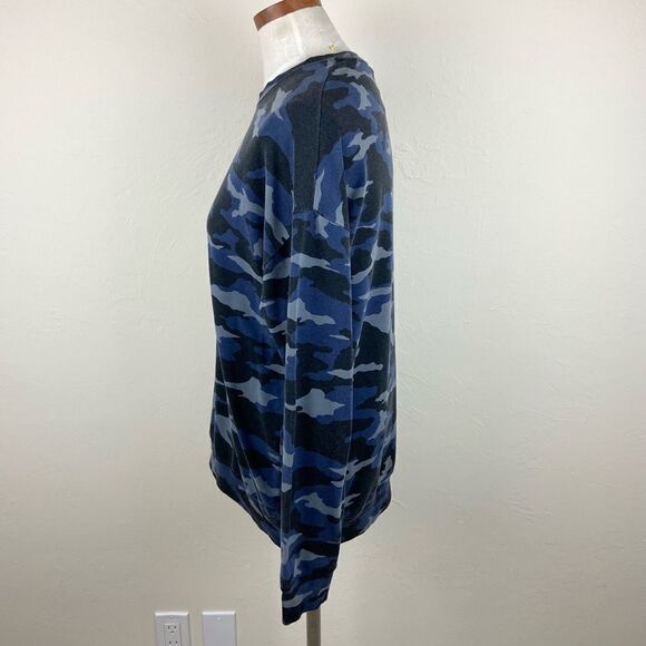 Athleta Studio to Street Printed Sweatshirt - Navy Camo - Picture 5 of 7